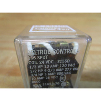 Deltrol Controls 101164-01 Relay 166 3PDT-13A-24VDC - New No Box