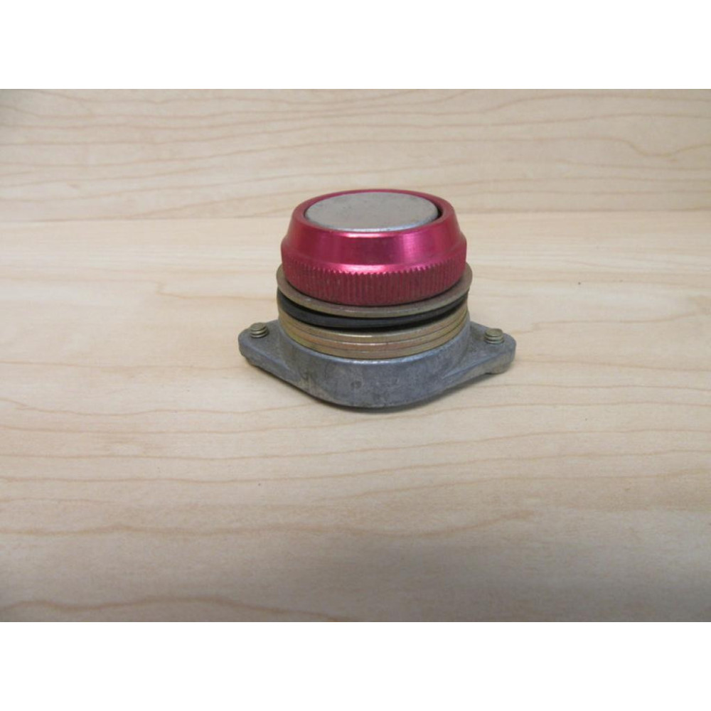 General Electric CR2940WA200C Oiltight Pushbutton GE Red Aluminum Bezel (Pack of 5) - Used