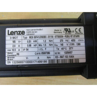 Lenze MCS 06F41LRS0B0-B11N-ST5S00N-R2SU ST.STARR Servo Motor MTD - New No Box