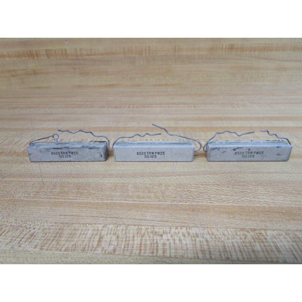 TRW 8520 TRW PW25 Resistor 3Ω PW25 (Pack of 3) - Used