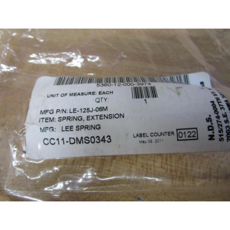 Lee Spring LE-125J-06M Extension Spring LE125J06M (Pack of 2) - New No Box