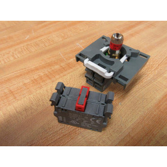 ABB MPMT3-22R12L8 E-Stop Illum. Twist Button MPMT322R12L8