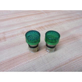 Allen Bradley 800MR-N2G Green Button 800MRN2G (Pack of 2) - Used