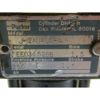 Parker J-2AU-19-A Cylinder 1.50-J-2AU-19-A-1.50 - Used