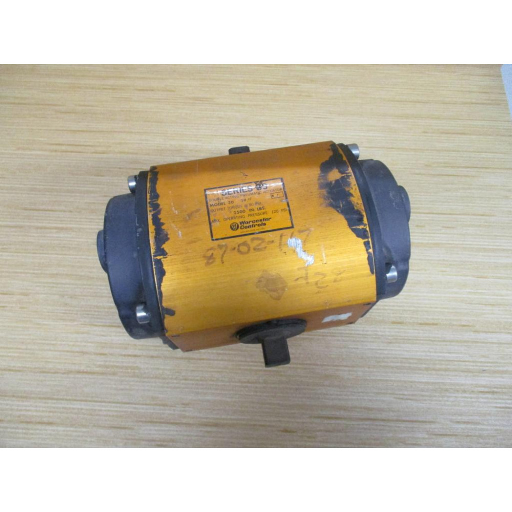 Worcester Controls 30-39N-R1 Double Acting Pneumatic Actuator 30-39N - Used Worcester Controls 30-39N-R1 Double Acting Pneumatic Actuator 30-39N - Used