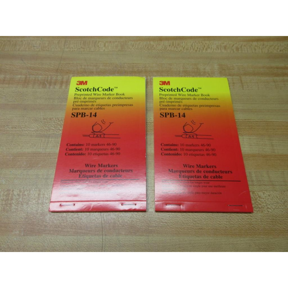 3M SPB-14 ScotchCode Preprinted Wire Markers SPB14 - New No Box