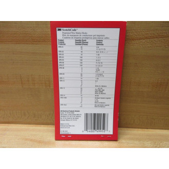 3M SPB-02 ScotchCode Preprinted Wire Marker Book - New No Box