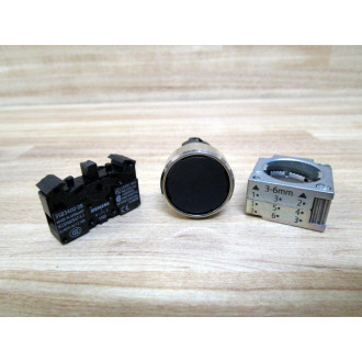 Siemens 3SB3 602-0AA11 Black 3SB36020AA11 Button & Clip