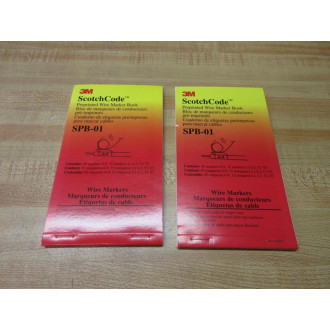 3M SPB-01 ScotchCode Preprinted Wire Markers SPB01 - New No Box