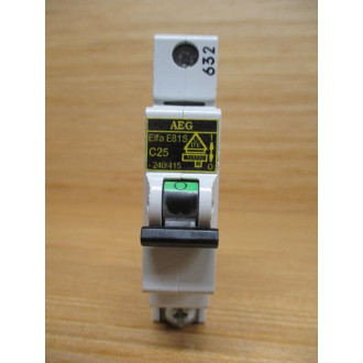 AEG E81S-C25 Elfa 25A Circuit Breaker ME81S-C25 - Used