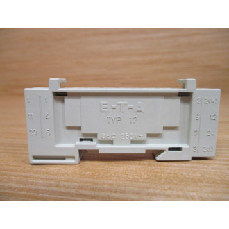 ETA 17-P10-SI Relay Socket Typ 17 - New No Box