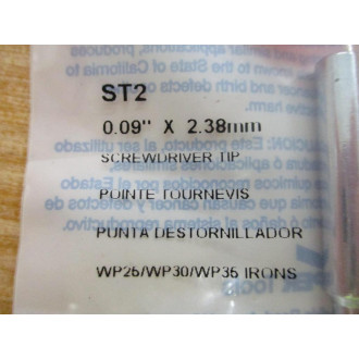 Weller ST2 Cooper Tools Screwdriver Tip (Pack of 2)