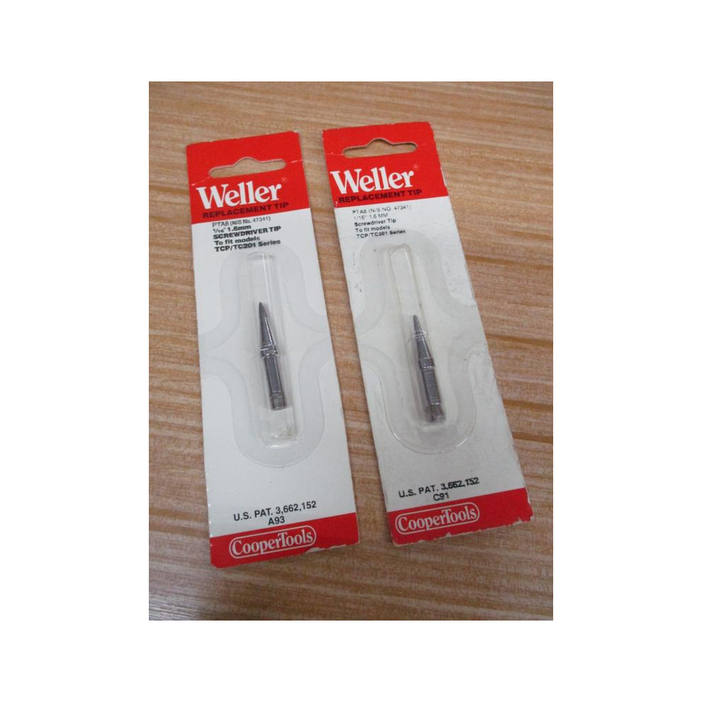 Weller PTA8 Cooper Tools Screwdriver Tip 47341 (Pack of 2)