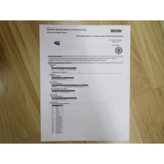 Belden 9542 Computer Cable 123' Length