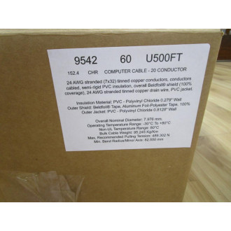 Belden 9542 Computer Cable 123' Length