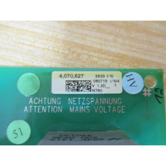 Fronius 4.070.627 NT60 Main Voltage Board 4070627 V1.3D - Used