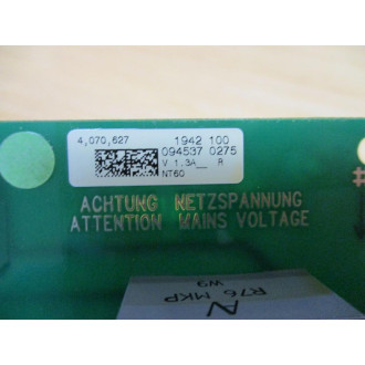 Fronius 4.070.627 NT60 Main Voltage Board 4070627 V1.3A, Good - Used