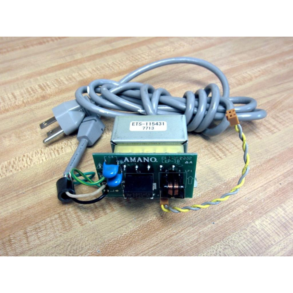 Amano EPC-210962 Power Board WTransformer & Cable LEP-1B - Used