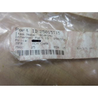 McMaster-Carr 25015T15 Roller Bearing Assembly - New No Box