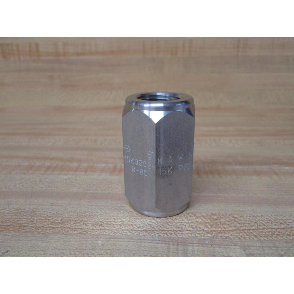 Parker 15K0202-8-8C Stainless Steel Coupling 15K020288C - New No Box