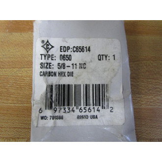 Cle-Line C65614 Greenfield Carbon Hex Die 0650