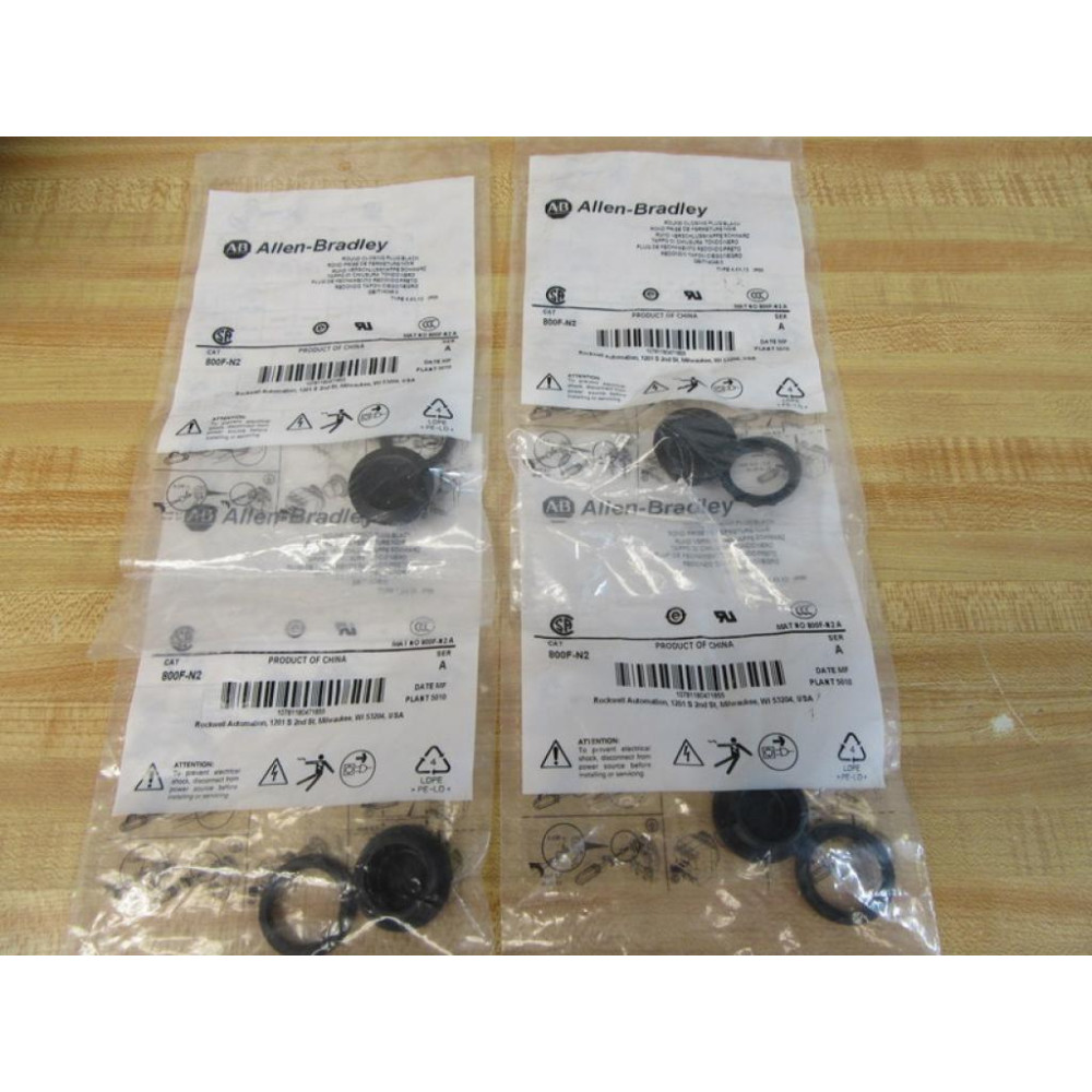 Allen Bradley 800F-N2 Push Button Plug 800FN2 (Pack of 4)