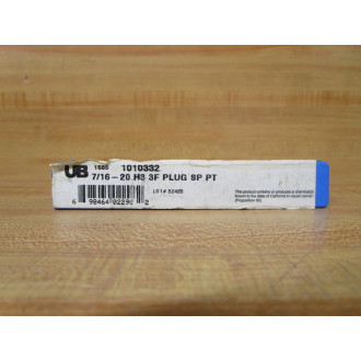 Union Butterfield 1010332 Plug, Machine Tap 1585 (Pack of 7)