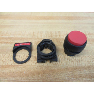 Allen Bradley 800FP-E4 Extended Push Button Red 800FPE4 wLegend - New No Box
