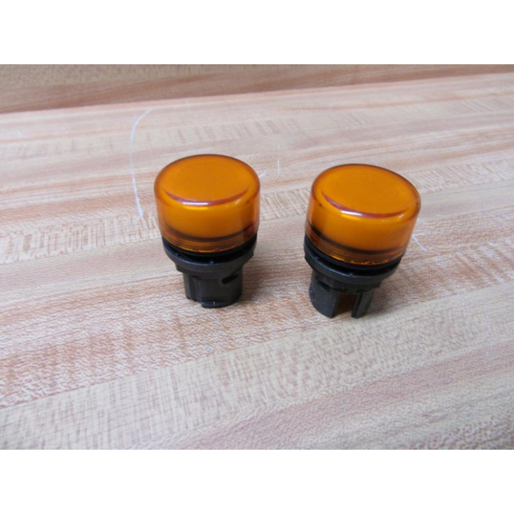 Allen Bradley 800EM-P5 Pilot Light 800EMP5 Amber (Pack of 2) - New No Box