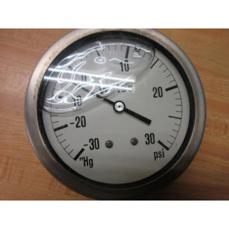 Weiss Instruments LF402-V30-4L Pressure Gauge LF402-30"-0-30 - Used