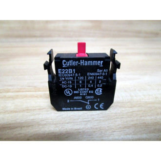Cutler Hammer Eaton E22B1 Contact Block - New No Box