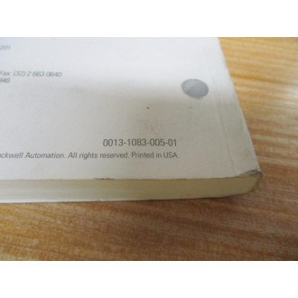 Allen Bradley 0012-1083-005-01 Ultra3000 Digital Servo Drives Manual - Used