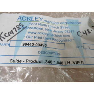 Ackley Machine 99440-00495 Guide 9944000495