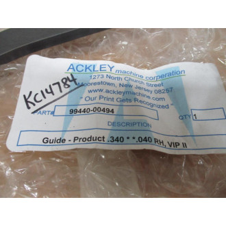 Ackley Machine 99440-00494 Guide 9944000494