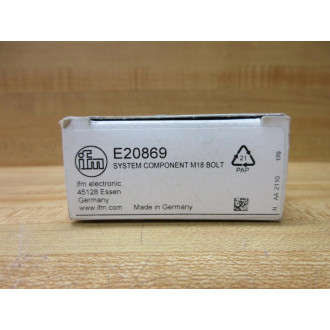 Efector IFM E20869 System Component M18 Bolt