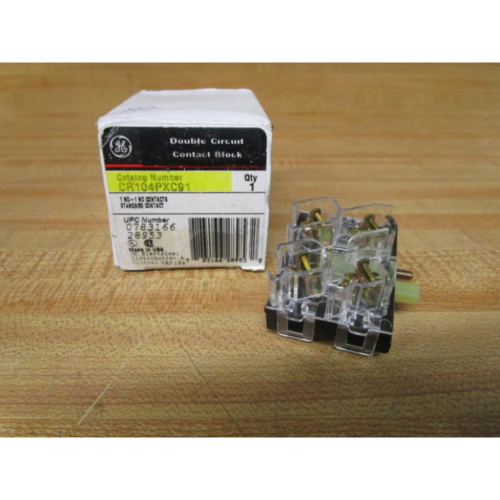 GE General Electric CR104PXC91 Contact Block IP10