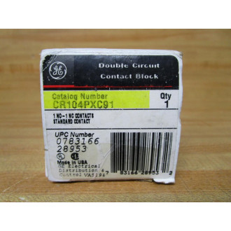 GE General Electric CR104PXC91 Contact Block WFinger Safe