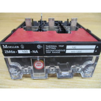 Moeller NZM6B-100 100A Circuit Breaker Trip Unit Only - Used
