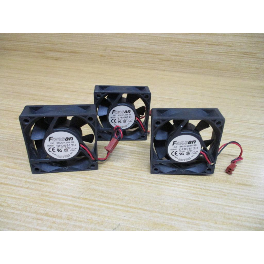 Delta Electronics DFD0612H Fonsan Axial Fan (Pack of 3) - Used