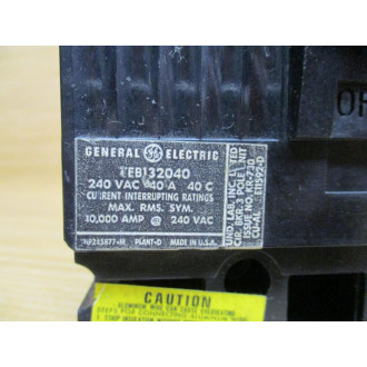 General Electric TEB132040 40A Circuit Breaker GE - New No Box