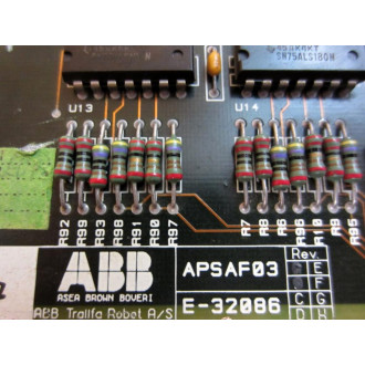 ABB APSAF-03 Safety Board E-32086 Non-Refundable - Parts Only