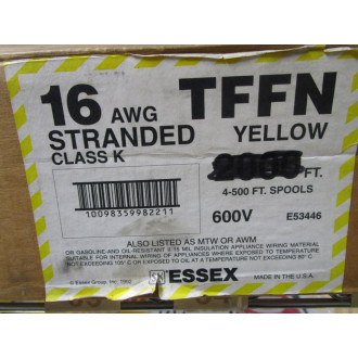 Essex E53446 16 AWG TFFN Wire DU-437095 500' Spool - New No Box