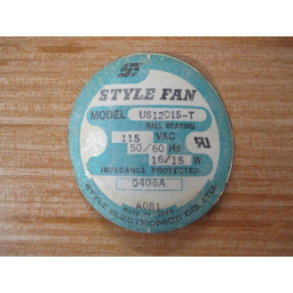 Style Electronics US12D15-T Axial Fan US12D15T - Used