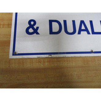 Generic TRUCK PARKING ONLY 24" x 18" Metal Sign - Used