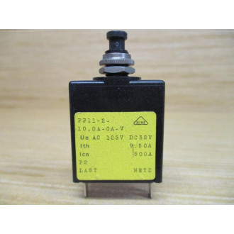 Airpax PP11-2-10.0A-0A-V 10A Circuit Breaker PP112100A0AV (Pack of 3) - Used