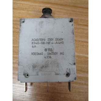 ETA 8340-G111-N1F4-A4H0-6A 6A Circuit Breaker 8340G111N1F4A4H06A - Used
