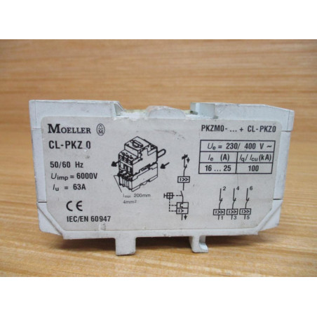 Moeller Klockner CL-PKZ0 Current Limiter CLPKZ0 - Used