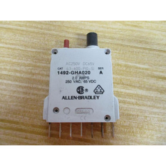 Allen Bradley 1492-GHA020 Circuit Breaker 1492GHA020 - Used