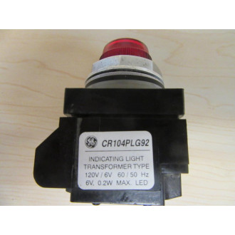 General Electric CR104PLG32R Indicator Light GE - Used