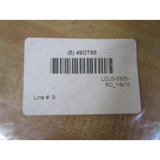 Generic 49DT86 Adhesive Caution Forklift Sign (Pack of 5)